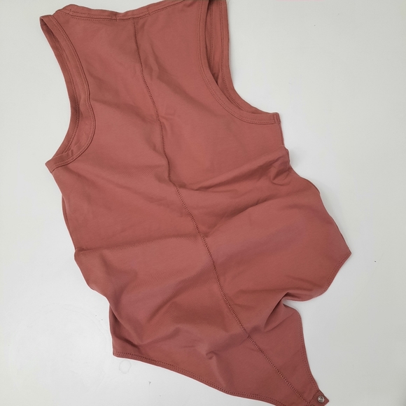 NWT Rag And Bone Pink The Tank Bodysuit in Plerose - Picture 6 of 7